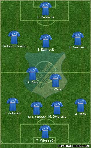 TSG 1899 Hoffenheim Formation 2012