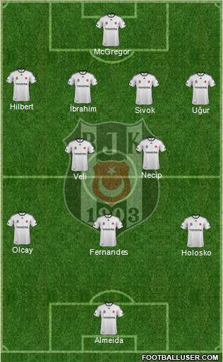 Besiktas JK Formation 2012