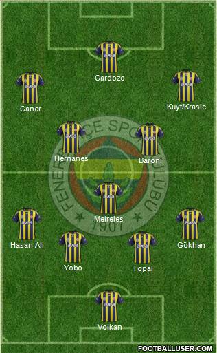 Fenerbahçe SK Formation 2012