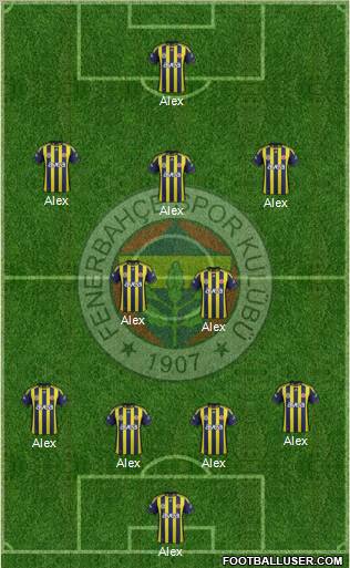 Fenerbahçe SK Formation 2012