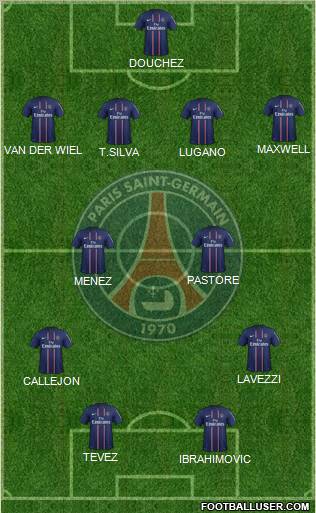 Paris Saint-Germain Formation 2012
