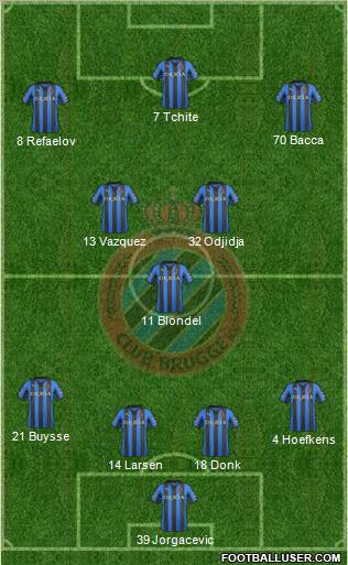 Club Brugge KV Formation 2012