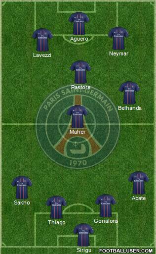 Paris Saint-Germain Formation 2012