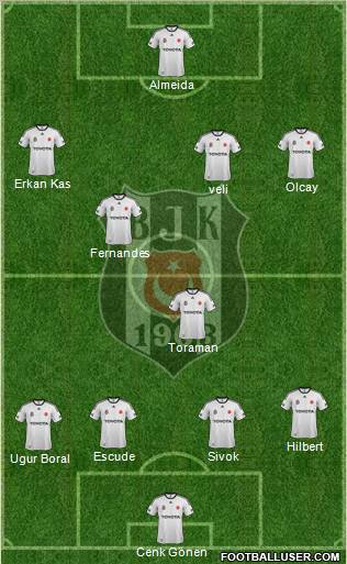 Besiktas JK Formation 2012