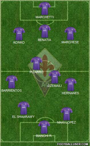 Fiorentina Formation 2012