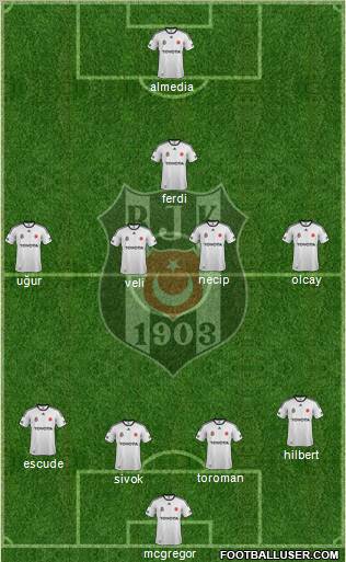 Besiktas JK Formation 2012