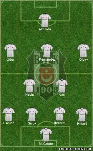 Besiktas JK Formation 2012
