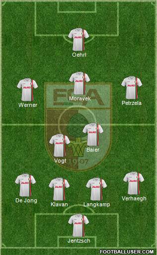 FC Augsburg Formation 2012