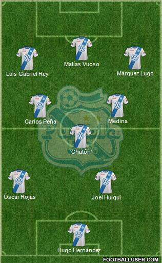 Club Puebla de la Franja football formation