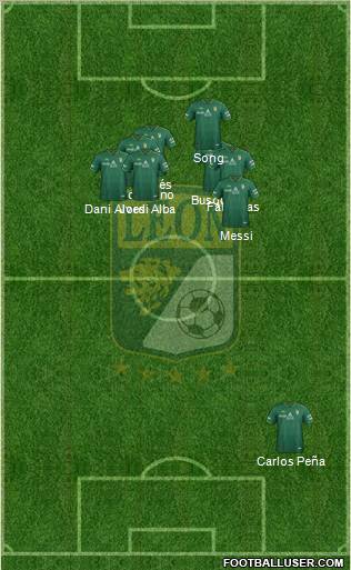 Club Deportivo León football formation