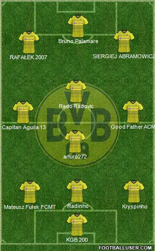 Borussia Dortmund Formation 2012