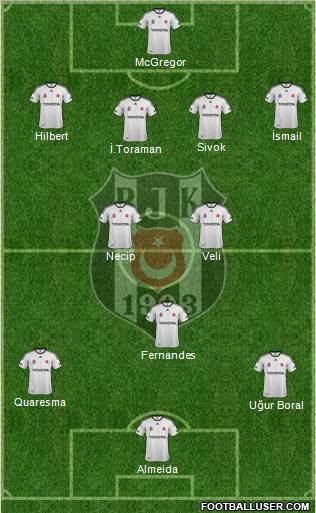 Besiktas JK Formation 2012