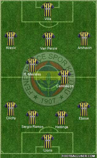 Fenerbahçe SK Formation 2012