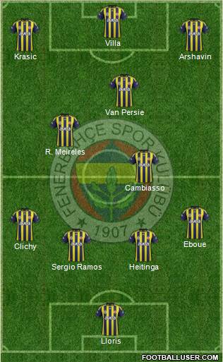 Fenerbahçe SK Formation 2012
