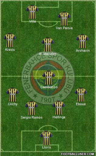 Fenerbahçe SK Formation 2012