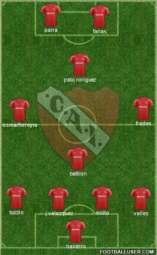 Independiente Formation 2012