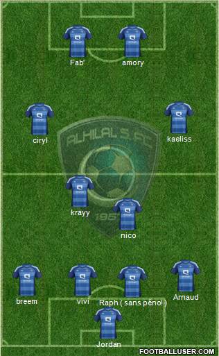 Al-Hilal (KSA) Formation 2012