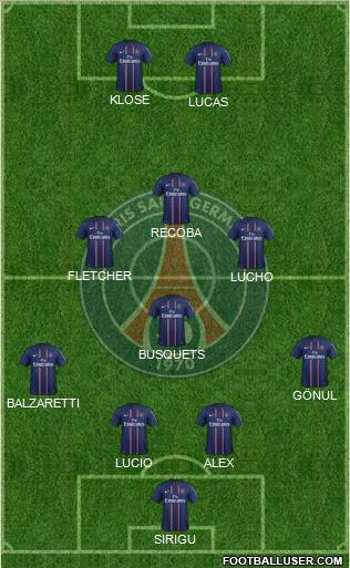 Paris Saint-Germain Formation 2012