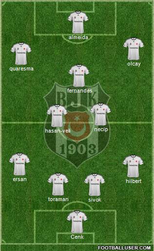 Besiktas JK Formation 2012