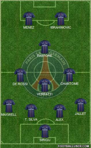 Paris Saint-Germain Formation 2012