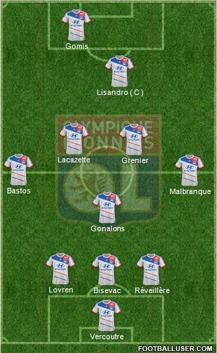 Olympique Lyonnais Formation 2012