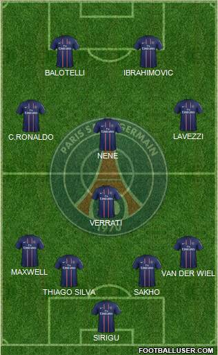 Paris Saint-Germain Formation 2012