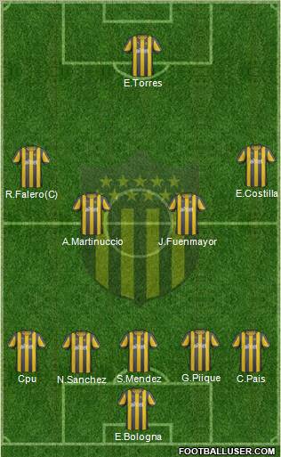 Club Atlético Peñarol Formation 2012