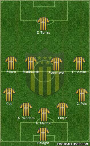 Club Atlético Peñarol Formation 2012