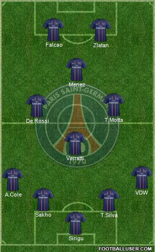 Paris Saint-Germain Formation 2012