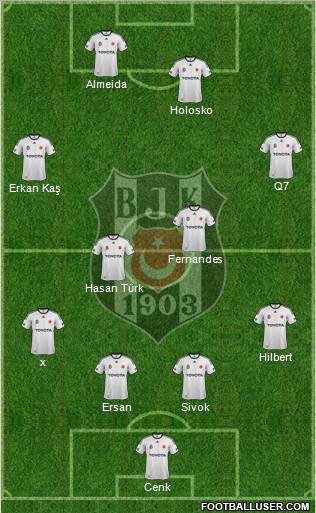 Besiktas JK Formation 2012