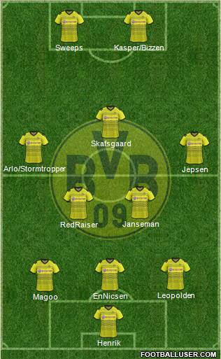 Borussia Dortmund Formation 2012