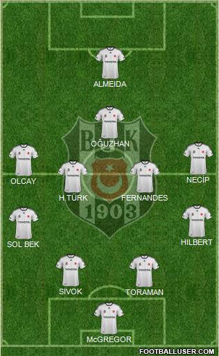Besiktas JK Formation 2012