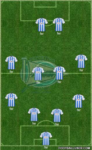 D. Alavés S.A.D. football formation