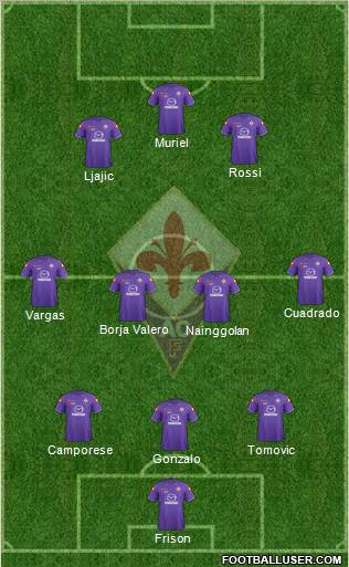 Fiorentina Formation 2012