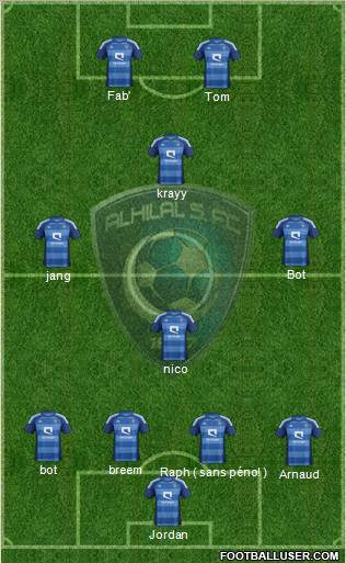 Al-Hilal (KSA) Formation 2012