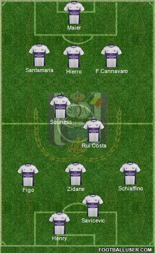 RSC Anderlecht Formation 2012