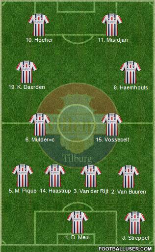 Willem II football formation