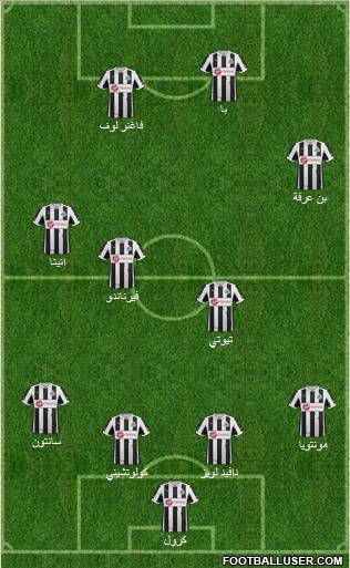 Newcastle United Formation 2012