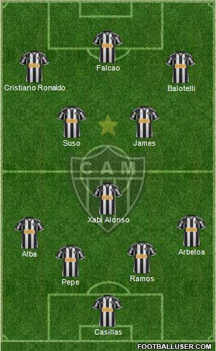 C Atlético Mineiro football formation