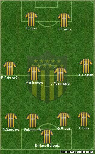 Club Atlético Peñarol Formation 2012
