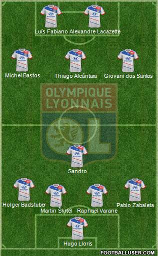 Olympique Lyonnais Formation 2012