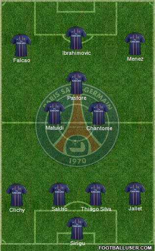 Paris Saint-Germain Formation 2012