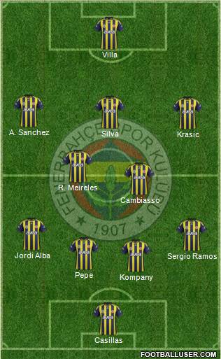 Fenerbahçe SK Formation 2012