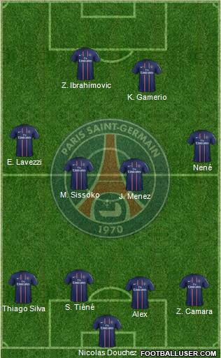 Paris Saint-Germain Formation 2012