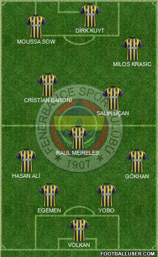 Fenerbahçe SK Formation 2012