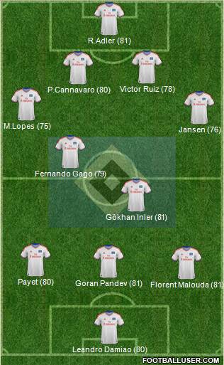 Hamburger SV Formation 2012