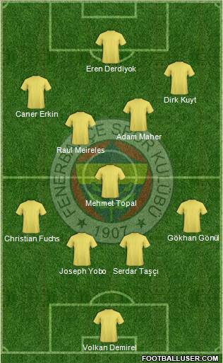 Fenerbahçe SK Formation 2012