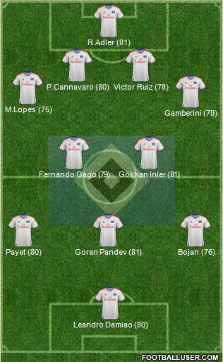 Hamburger SV Formation 2012