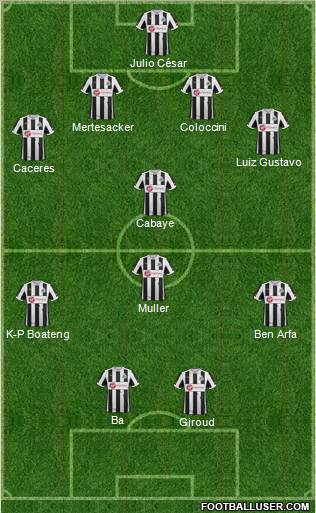 Newcastle United Formation 2012