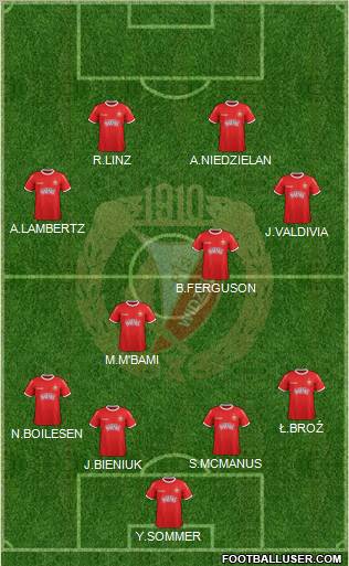 Widzew Lodz Formation 2012